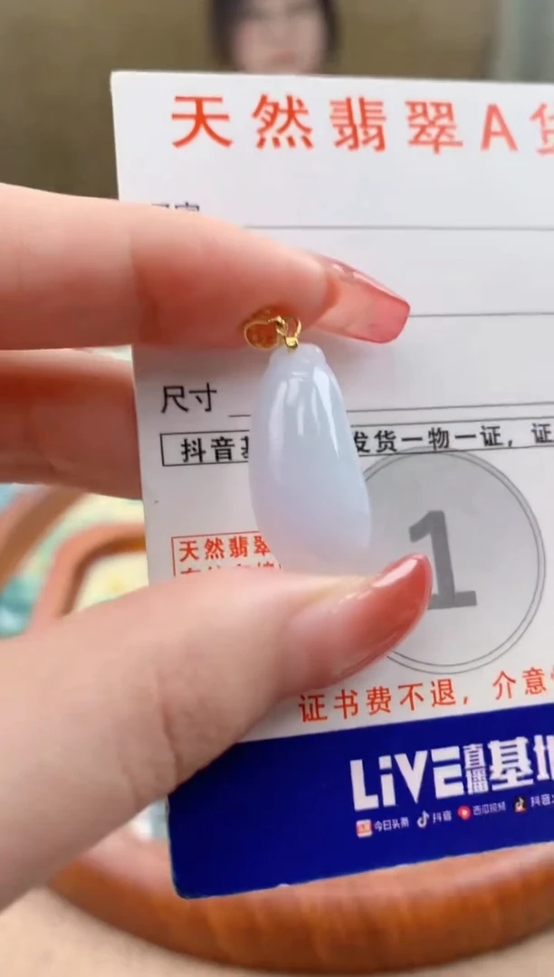 颈饰未镶嵌翡翠天然A货翡翠挂件