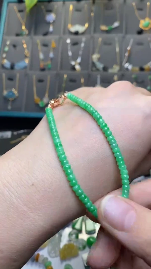 颈饰未镶嵌翡翠净货36238