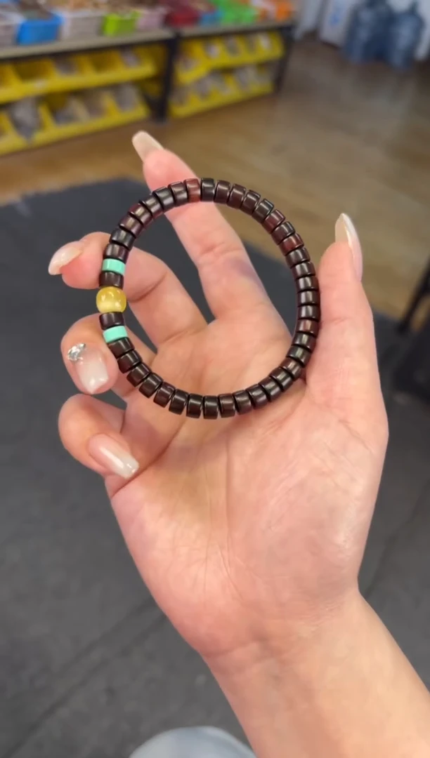 【闪购商品】蜜蜡手链未镶嵌小叶紫檀药片单蜜蜡设计