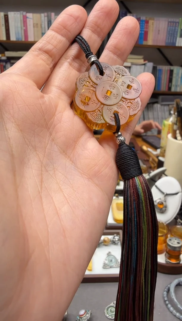 琥珀颈饰未镶嵌吉***意吉语