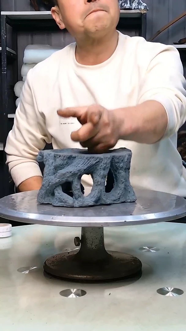 青砂石镂空树桩99阁清香阁清香阁