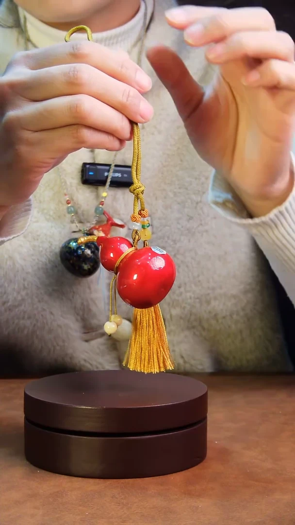 【闪购商品】202直播一物一图大漆酒葫芦送底座送挂绳