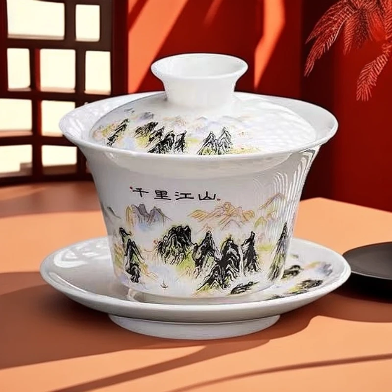 盖碗陶瓷茶具茶碗防烫M2