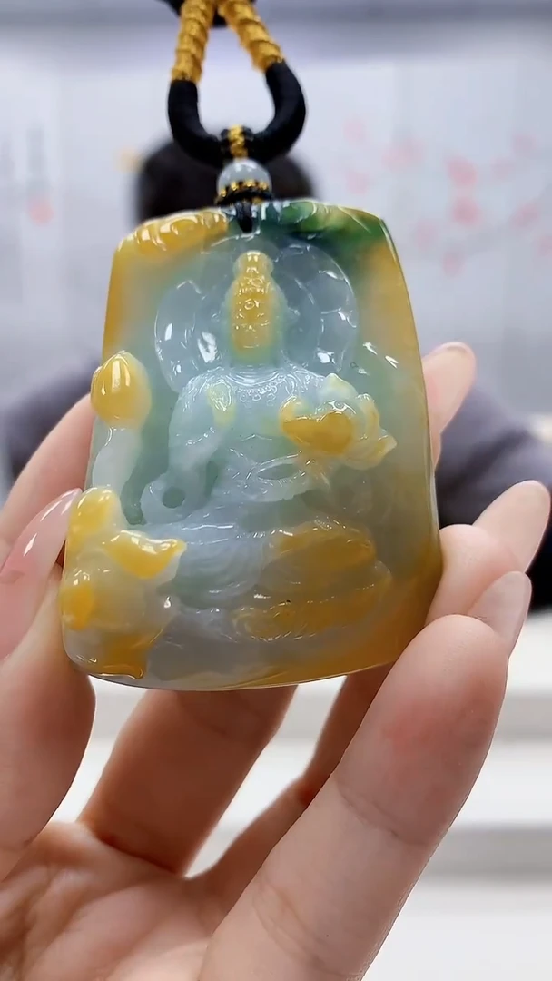 未镶嵌定制翡翠5060ty-毛货挂件71