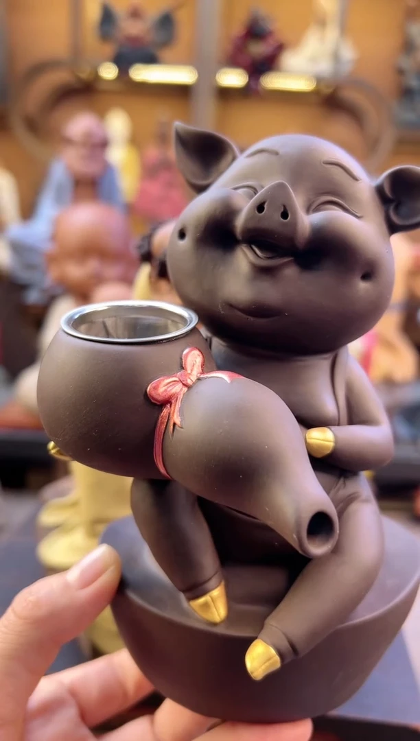 紫砂茶宠器闵茶宠摆件