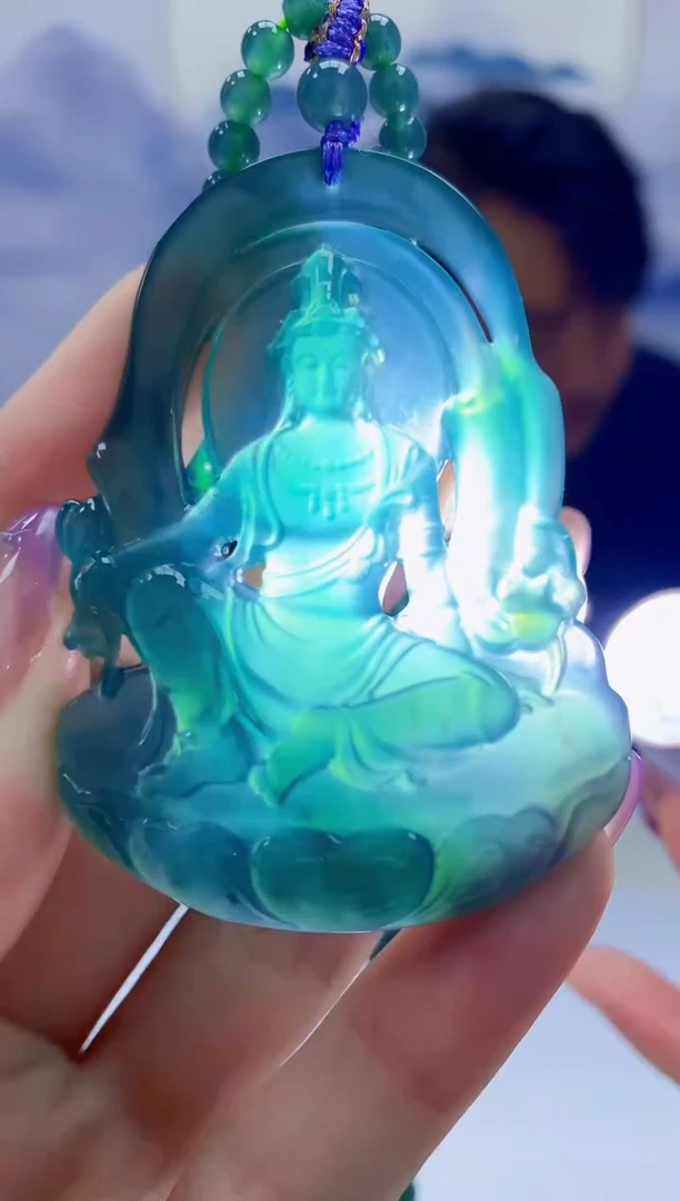 定制翡翠未镶嵌5060jw-毛货挂件100