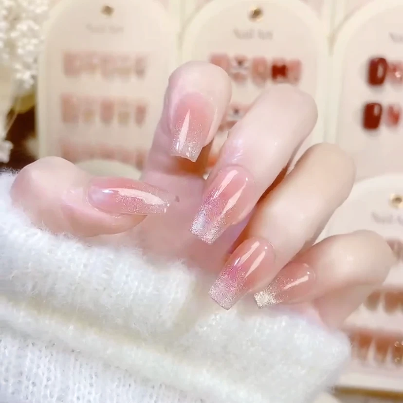 【星河猫眼】纯手工穿戴甲美甲贴片可拆卸指甲贴片10片