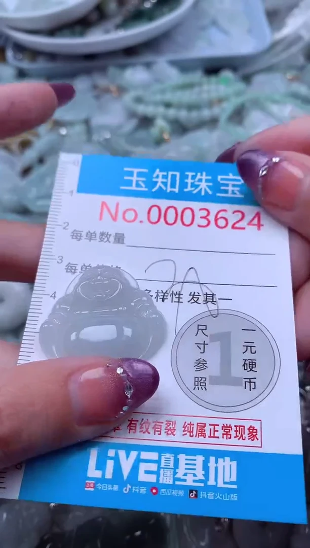 翡翠未镶嵌吊坠(不含链)3624