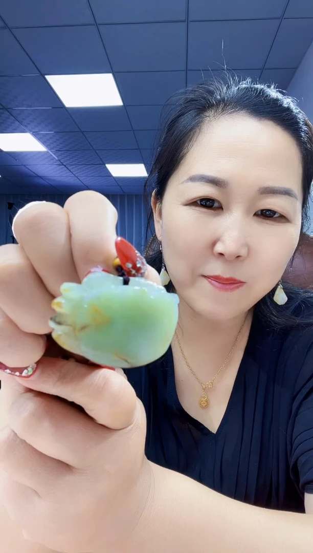 和田玉未镶嵌挂件纯天然和田玉新疆青花