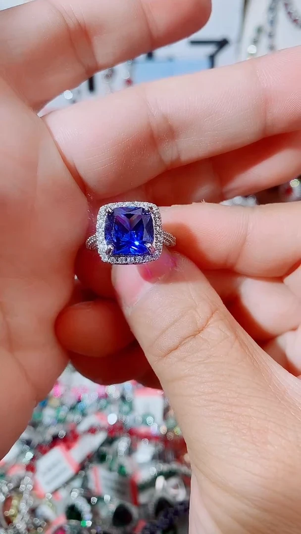 戒指蓝宝石未镶嵌  戒指