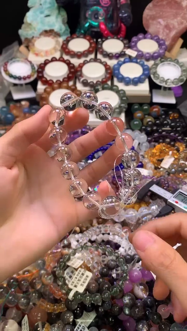 未镶嵌手串水晶白水晶14m