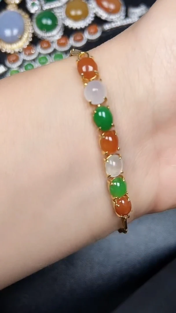 银S925镶嵌戒指翡翠7500