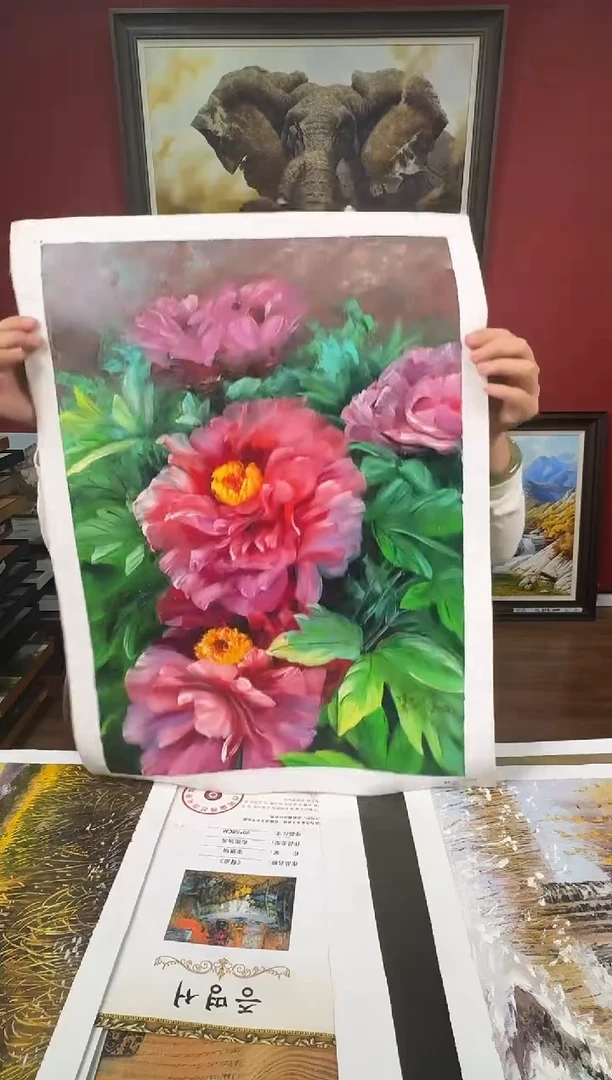 油画【10号】约53*35cm丨朝鲜原创纯手绘孤品油画丨顺丰包邮