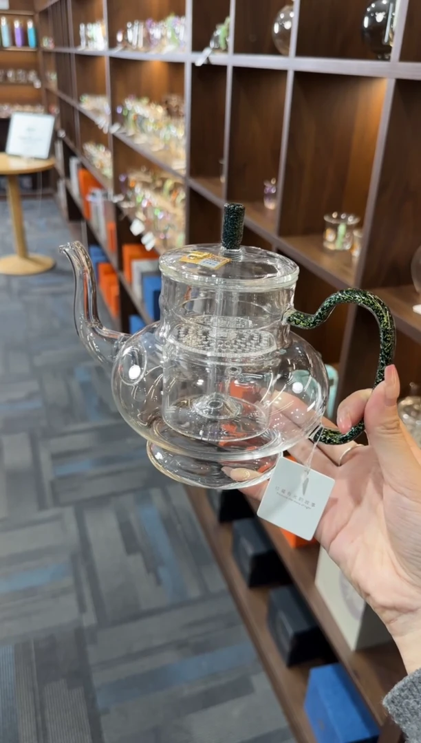 蝶**?禾器宫灯壶黑金。。