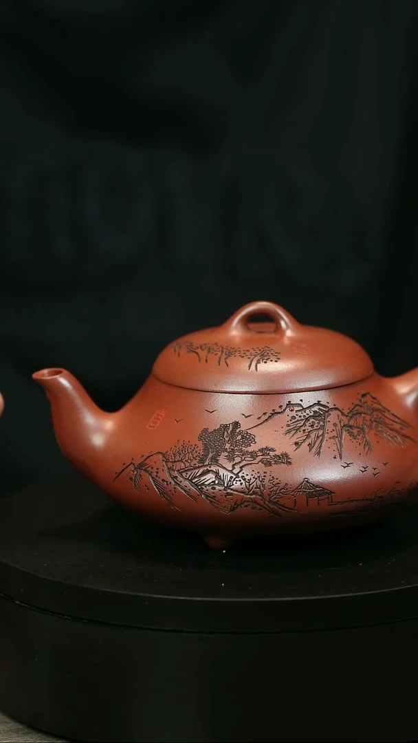 茶壶紫砂牧*H2208李小琴山景汉堂石瓢