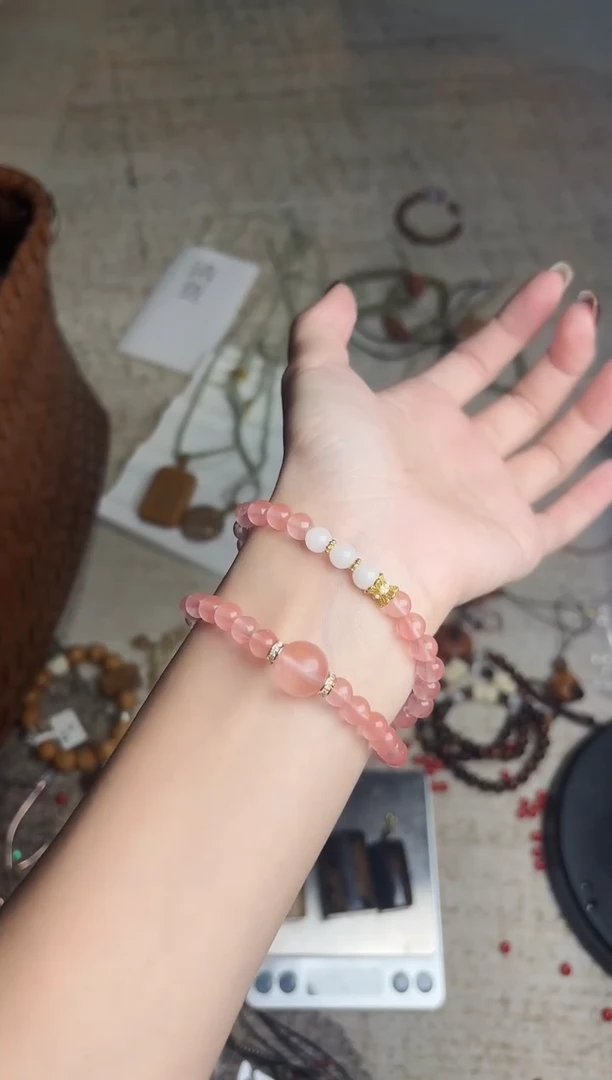 未镶嵌手链烟晶清~货全场