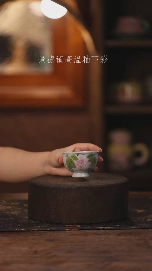 陶瓷景德镇高温釉下手绘陶瓷378