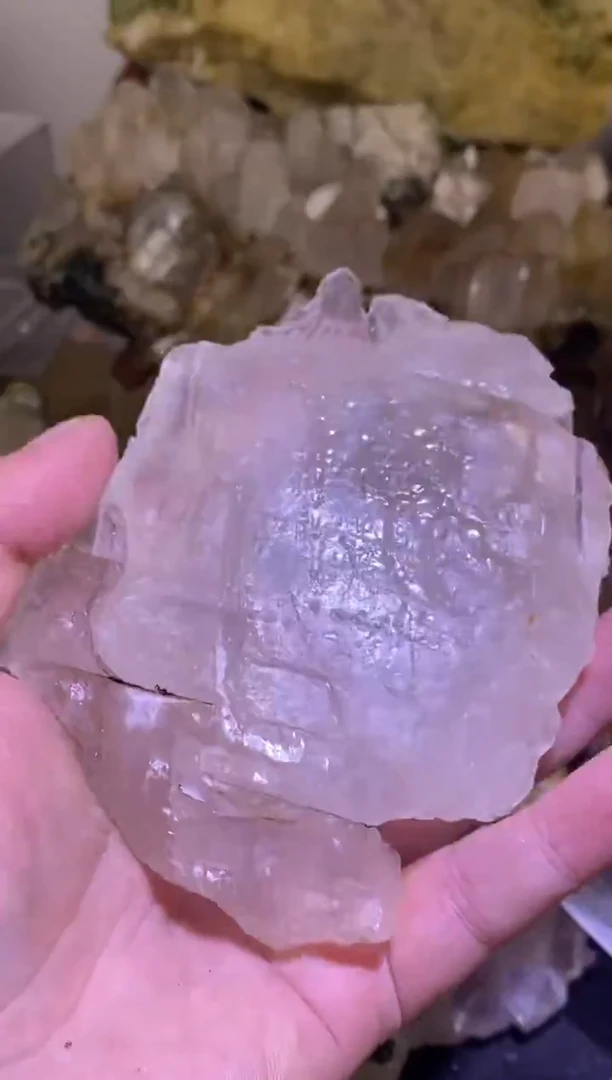 未镶嵌珠宝半成品水晶83号冰洲石303g