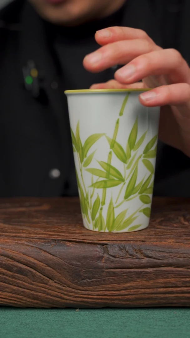 【闪购商品】瓷片37寻一缕瓷香杯釉下手工手绘瓷器