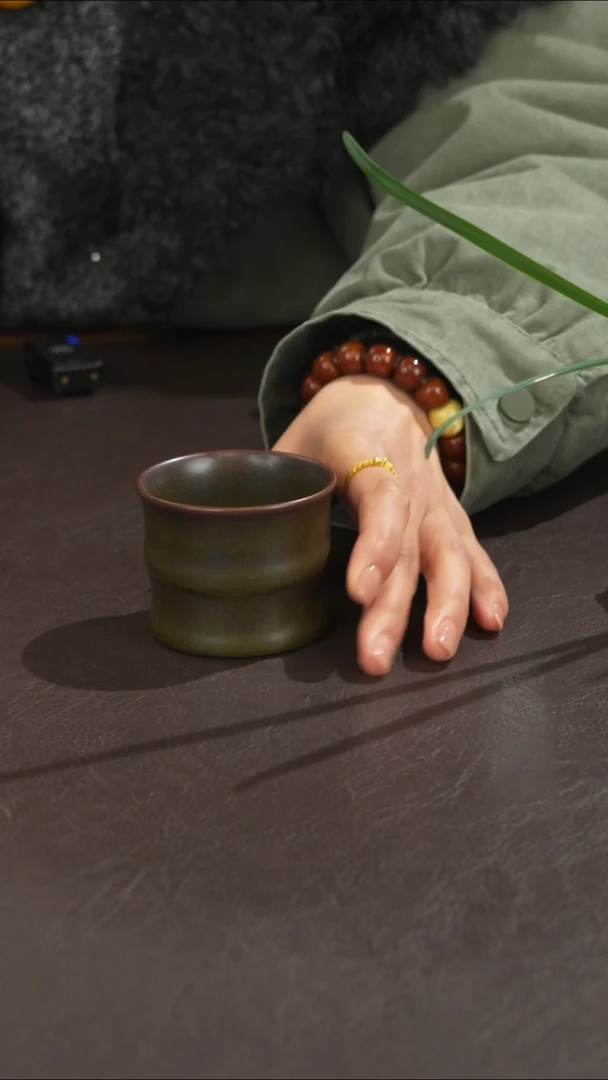 瓷宣宝汝瓷原矿原釉手工作品