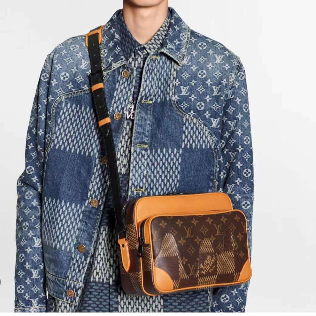 99新 LouisVuitton/路易威登 017621 logo牛仔夹克外套 50 L码