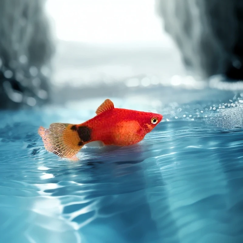 胎生鱼生鱼苗米奇鱼热带鱼小型淡水好养孔雀鱼玛丽鱼