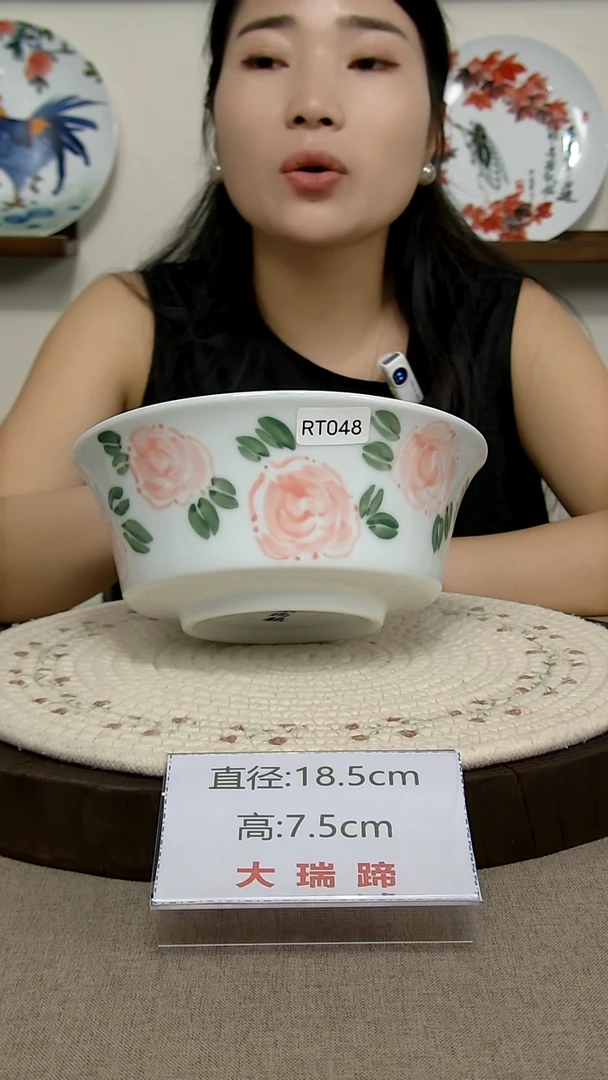 摆件景德镇手绘釉下彩陶瓷餐具