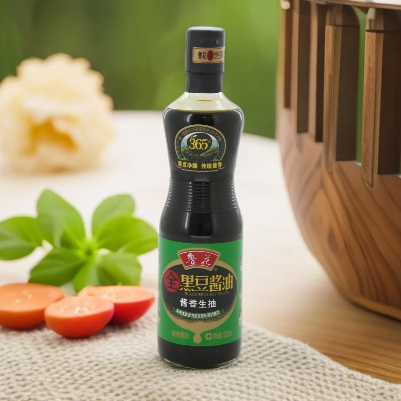 鲁花全黑豆酱油酱香生抽500ml