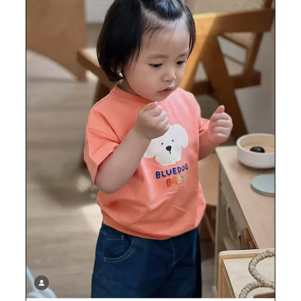 067-韩国男女童2色可爱短袖4106