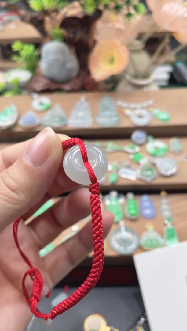 吊坠(不含链)未镶嵌翡翠平安扣