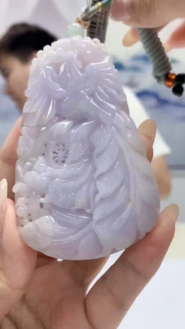 未镶嵌定制翡翠4868xx-毛货挂件26
