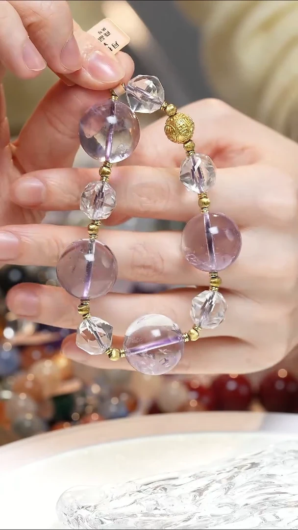 未镶嵌手串水晶紫水晶手串·DD0025AU063L180