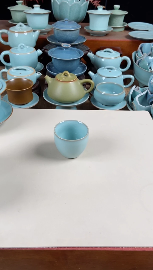 【闪购商品】其他微微瑕尚品客人杯50cc汝瓷客人杯原泥胎