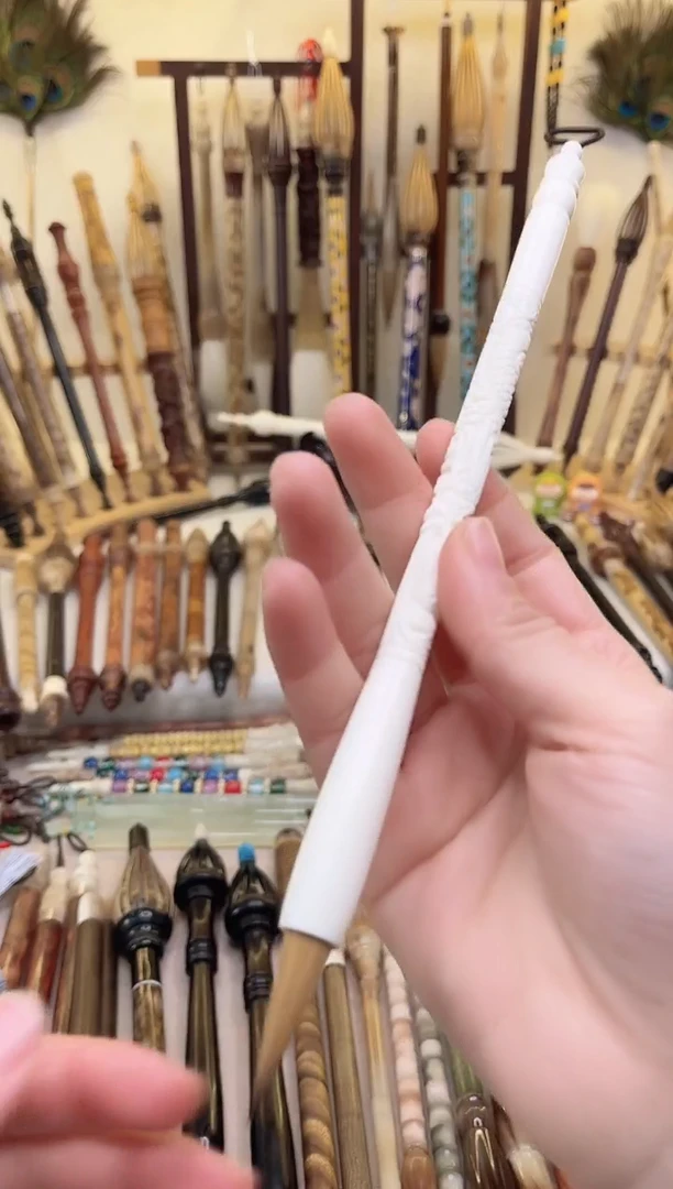 【清水试笔，拒绝蘸墨】墨舞笔庄毛笔1支驼骨狼毫