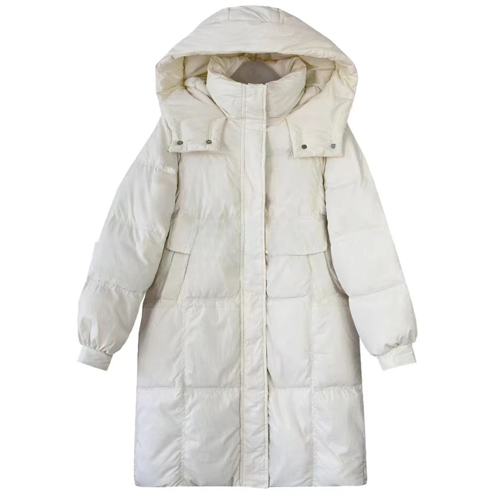 2024冬季新款羽绒服女中长款外套24088