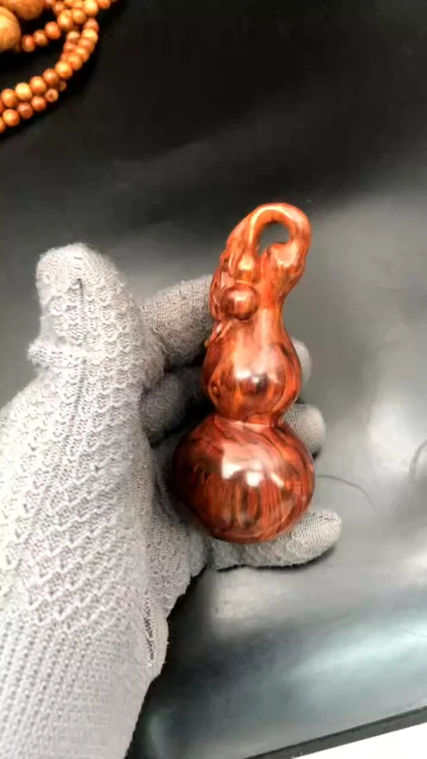 把件黄花梨/降香黄檀沧**水海黄野生中性料葫芦把件