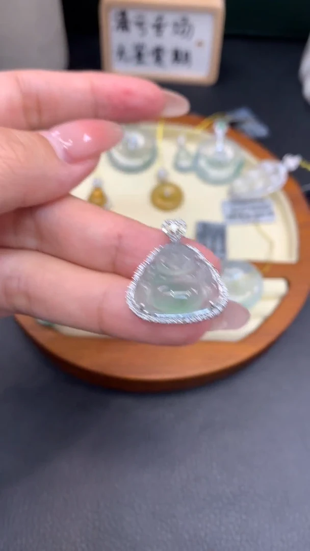 定制翡翠未镶嵌雅F163