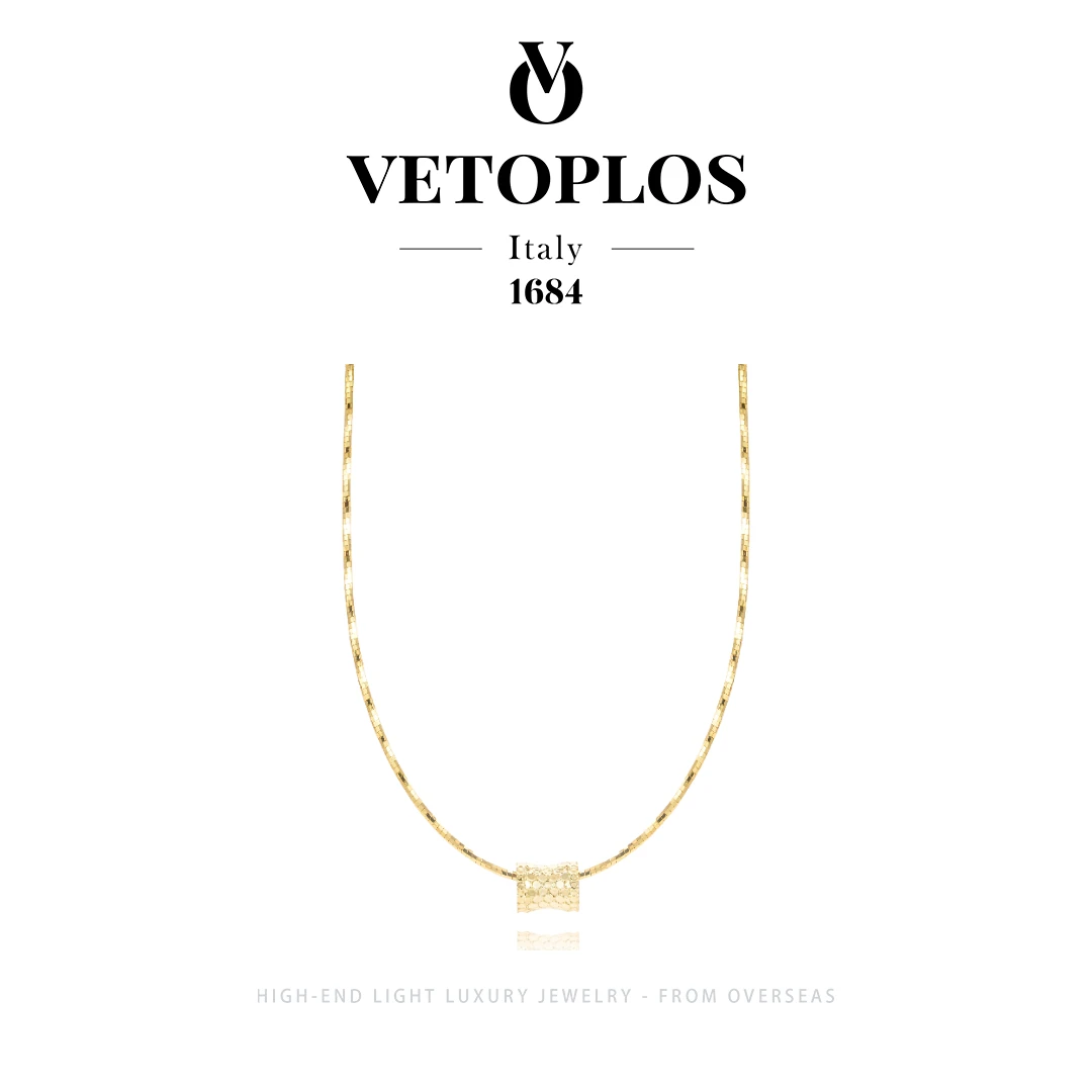 【金色黎明】时尚轻奢金色小蛮腰碎冰冰项链 F0750