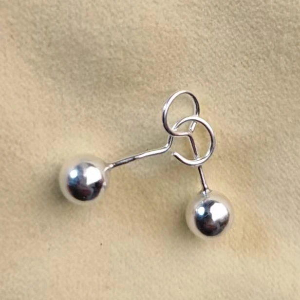 钛钢大理石耳饰 爱敏首饰耳钉