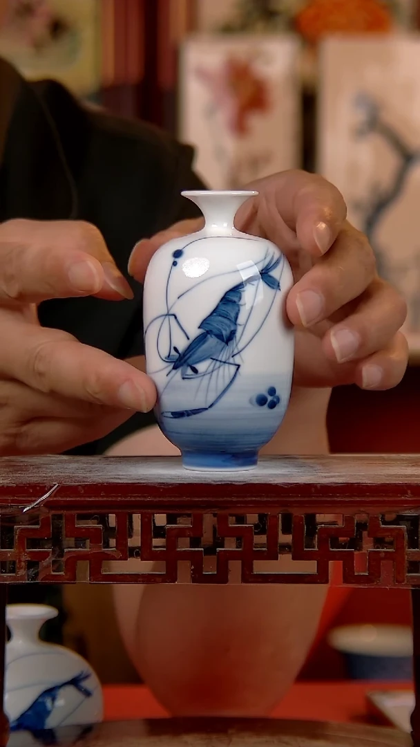 摆件景德镇陶瓷 手工手绘