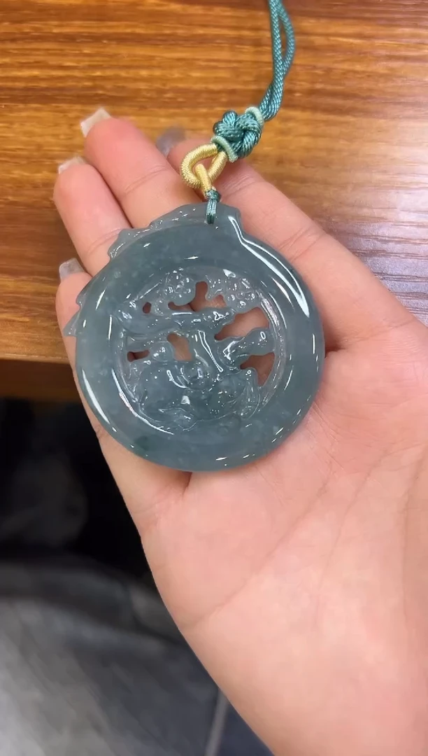 颈饰未镶嵌翡翠鹿吊坠-542618