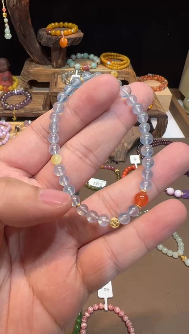 【闪购商品】海蓝宝石手链未镶嵌手饰@@B1125