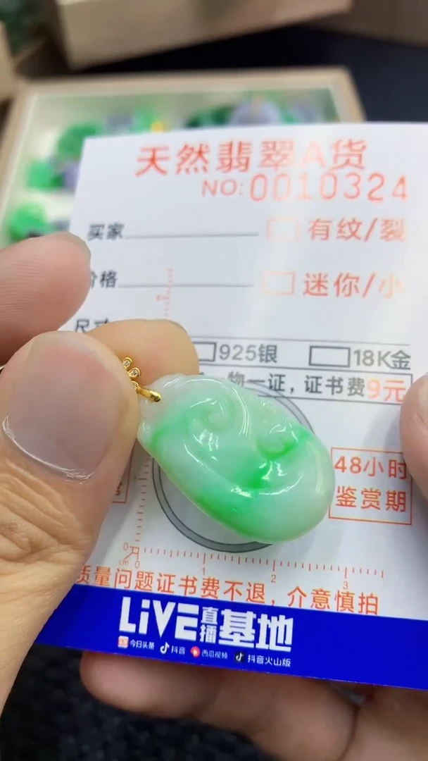 翡翠未镶嵌吊坠(不含链)1