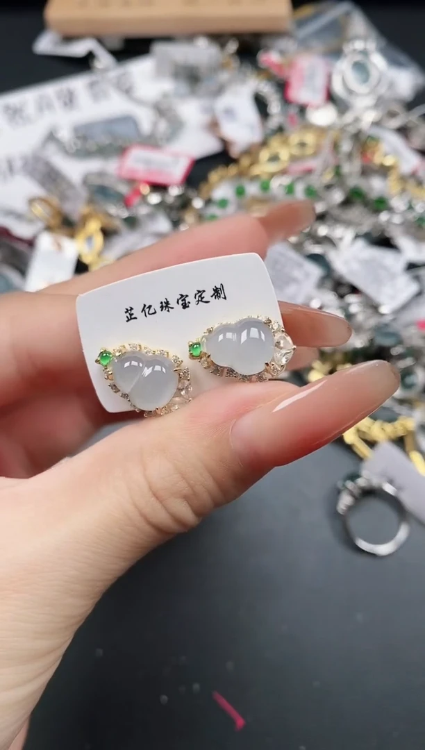 银S925镶嵌戒指翡翠11