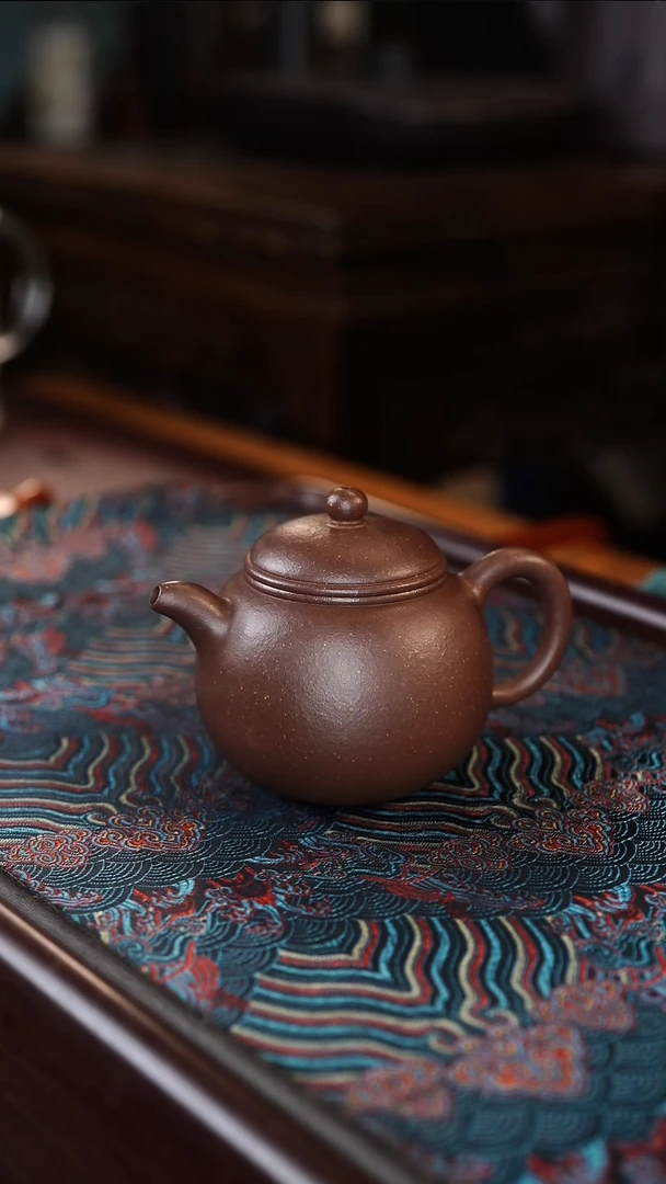茶壶紫砂匏尊 天青泥