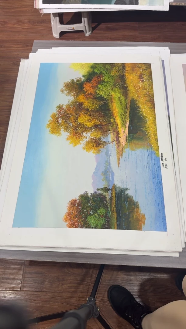 油画【39号】约90*60丨朝鲜原创纯手绘孤品油画丨顺丰包邮