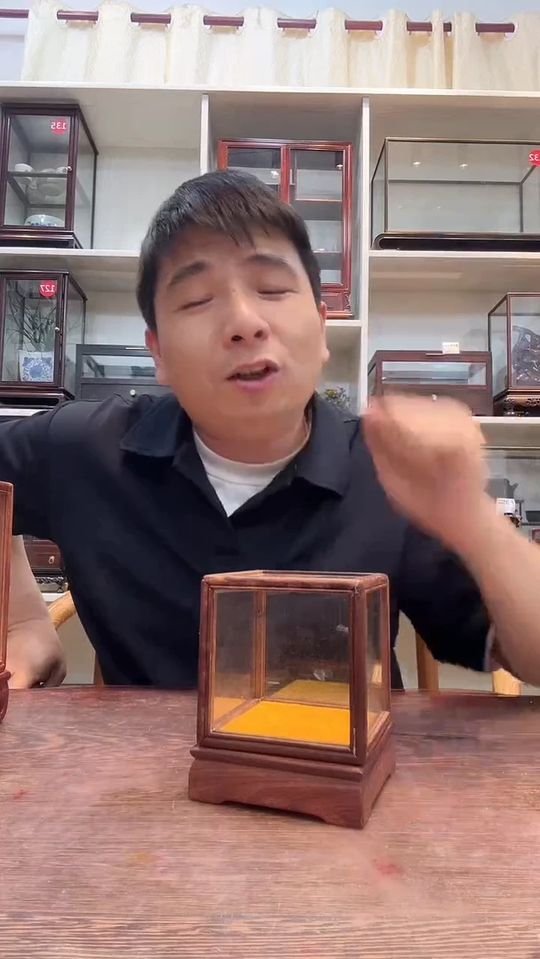 红酸枝木类玻璃罩062