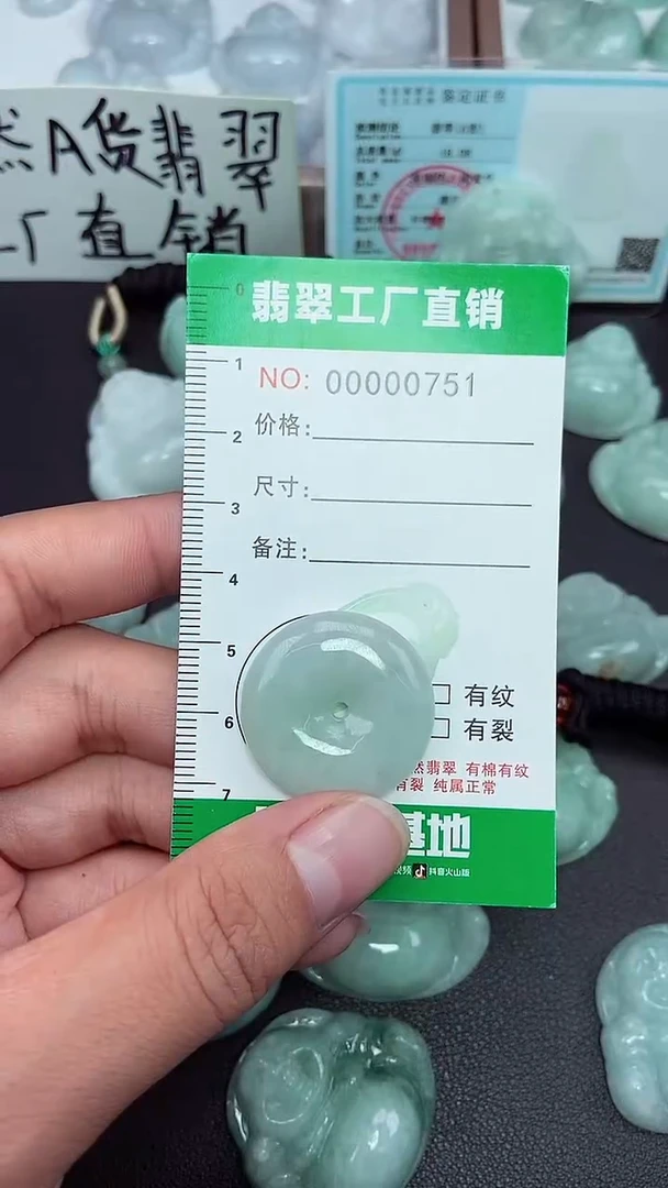 颈饰未镶嵌翡翠缅甸天然翡翠0751