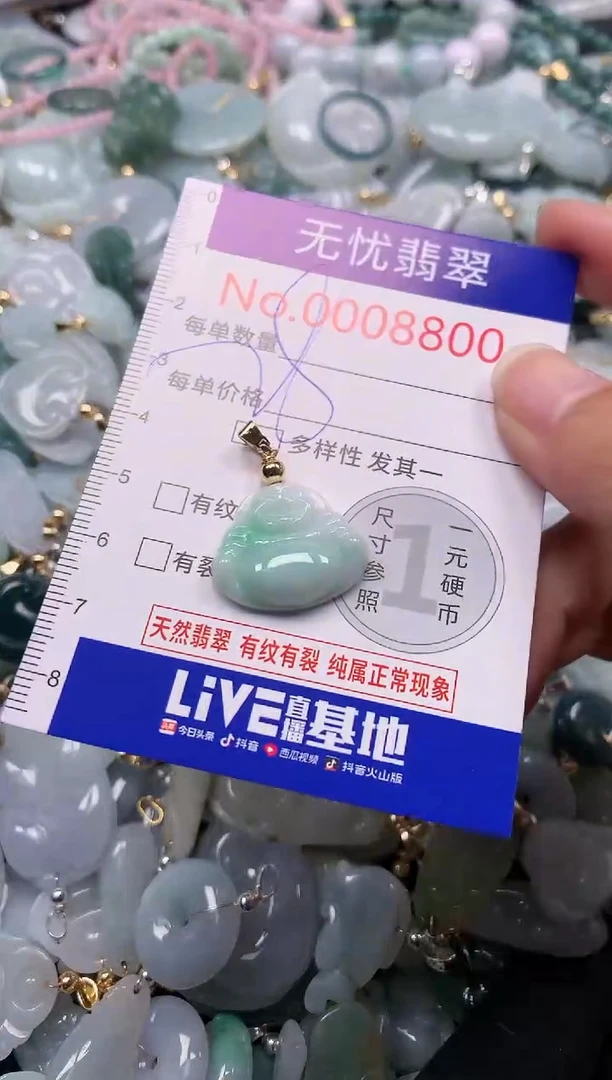 吊坠(不含链)未镶嵌翡翠8800