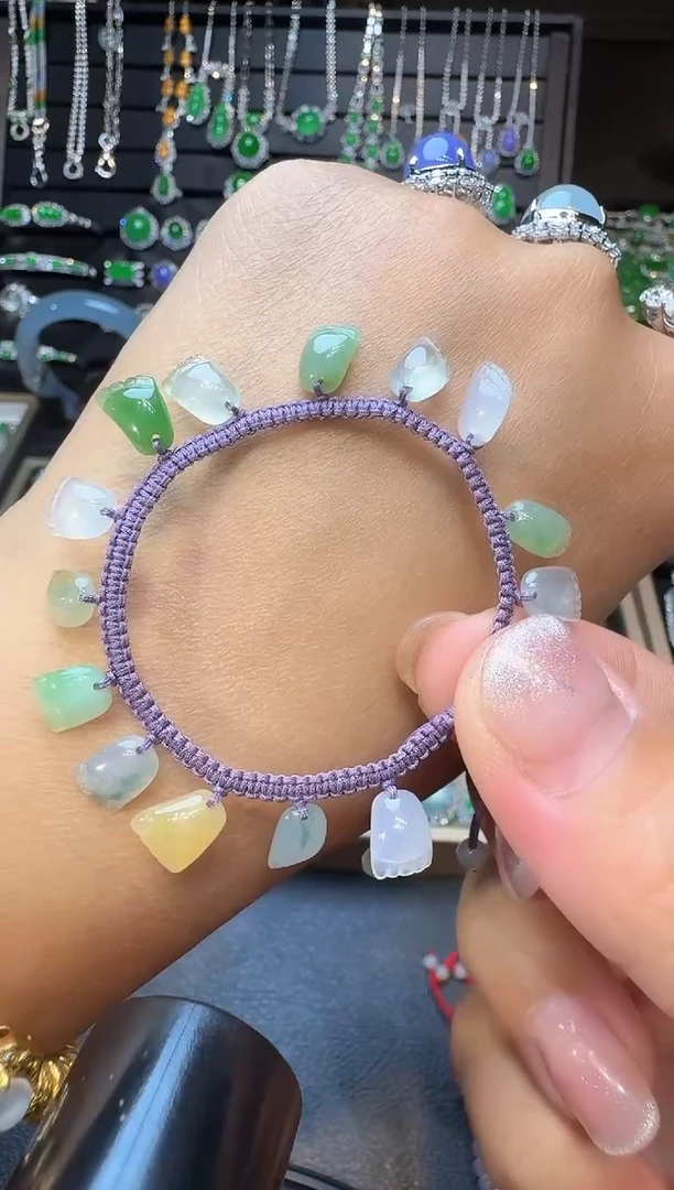 未镶嵌手串翡翠手串